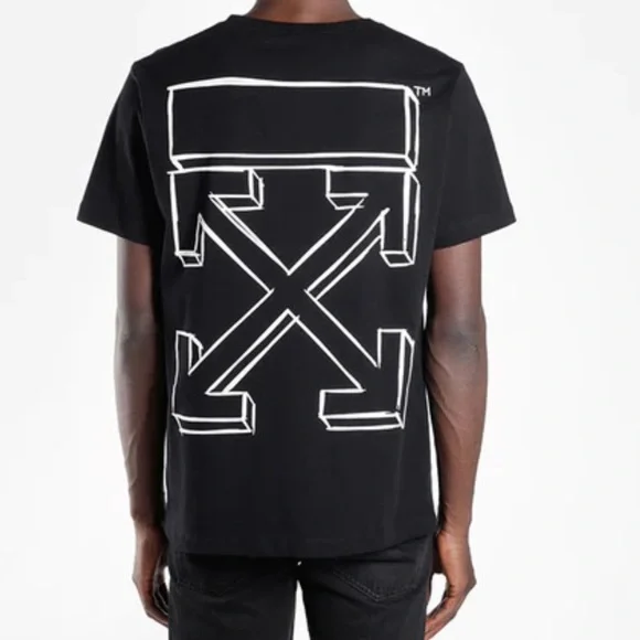 Off-White 3D Arrow Short Sleeve Ordinary Version Black